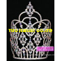 large beauty pageant rhinestone colorful star tiara crown